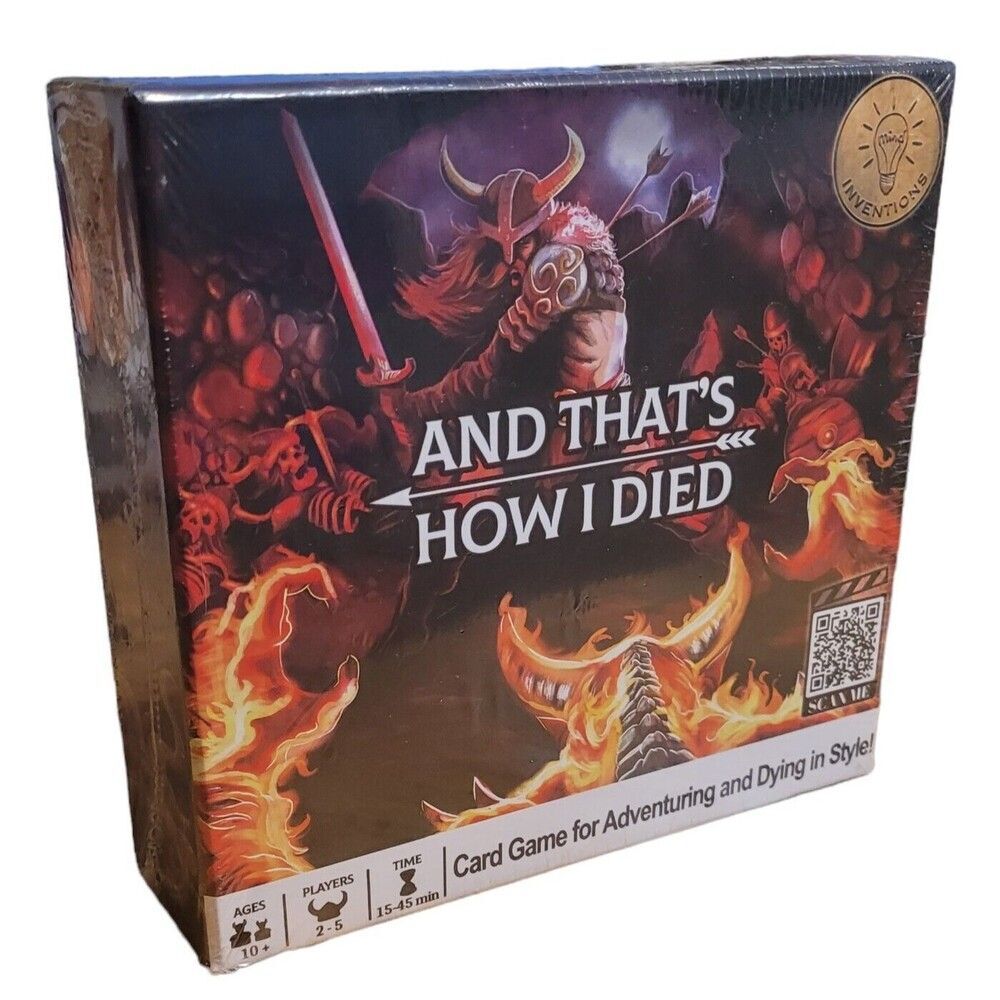 AND THATS HOW I DIED The Card Game Worthy of Valhalla, Strategy Cunning Suspense